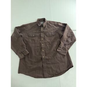 Vintage Woolrich Button Up Long Sleeve Shirt Size XL Men